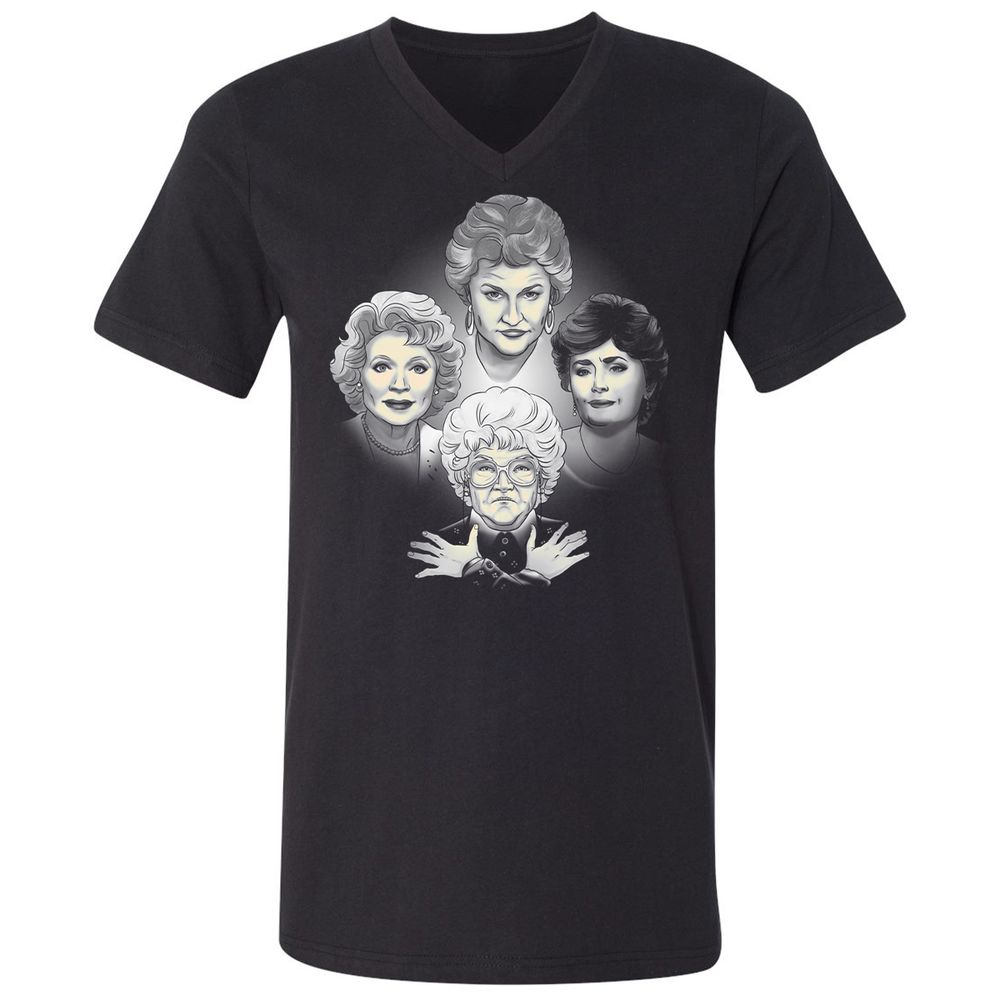 Unisex V-Neck T-Shirt - BH3LFBG5 - Black - 1