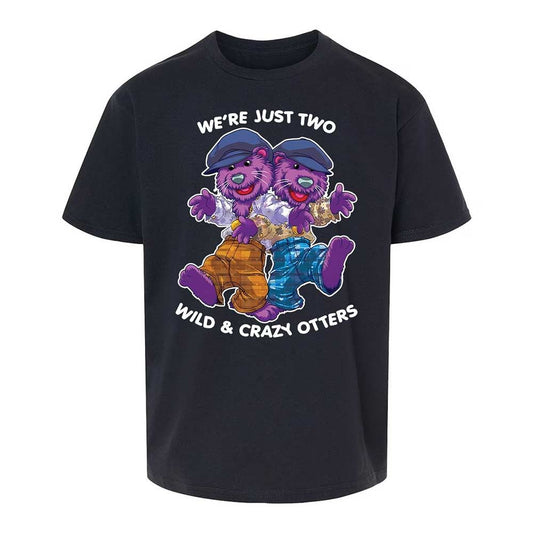 Two wild & crazy otters - Black - 1