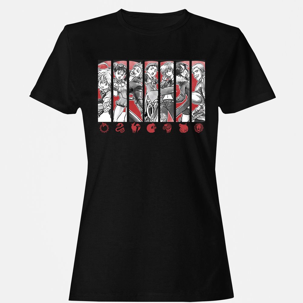 Women's T-Shirt - 82JQA7B2 - Black - 1