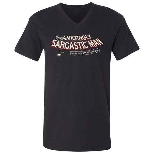 Unisex V-Neck T-Shirt - W4E8QJEJ - Black - 1