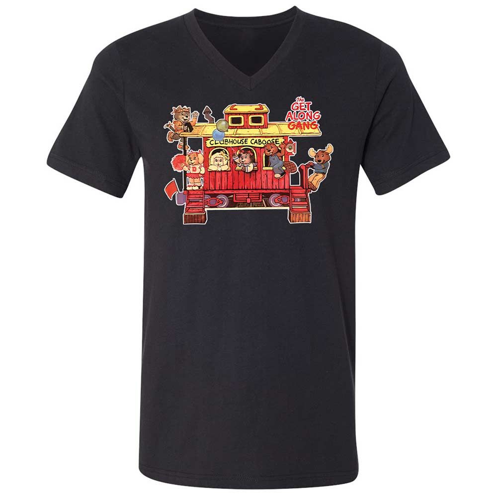 Unisex V-Neck T-Shirt - 74U9P9J7 - Black - 1