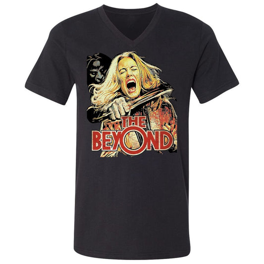 Unisex V-Neck T-Shirt - RG6HHAHZ - Black - 1