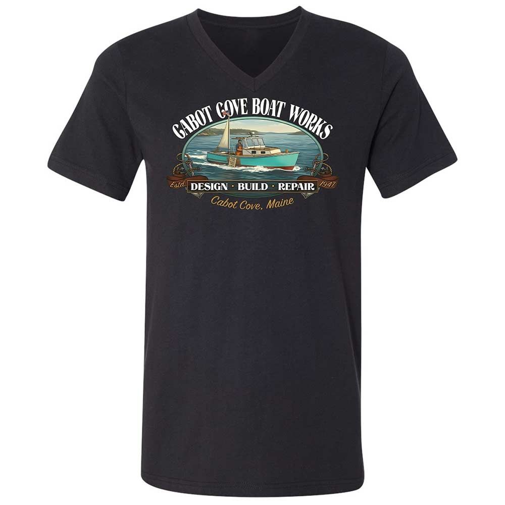 Unisex V-Neck T-Shirt - J2SSQL7E - Black - 1
