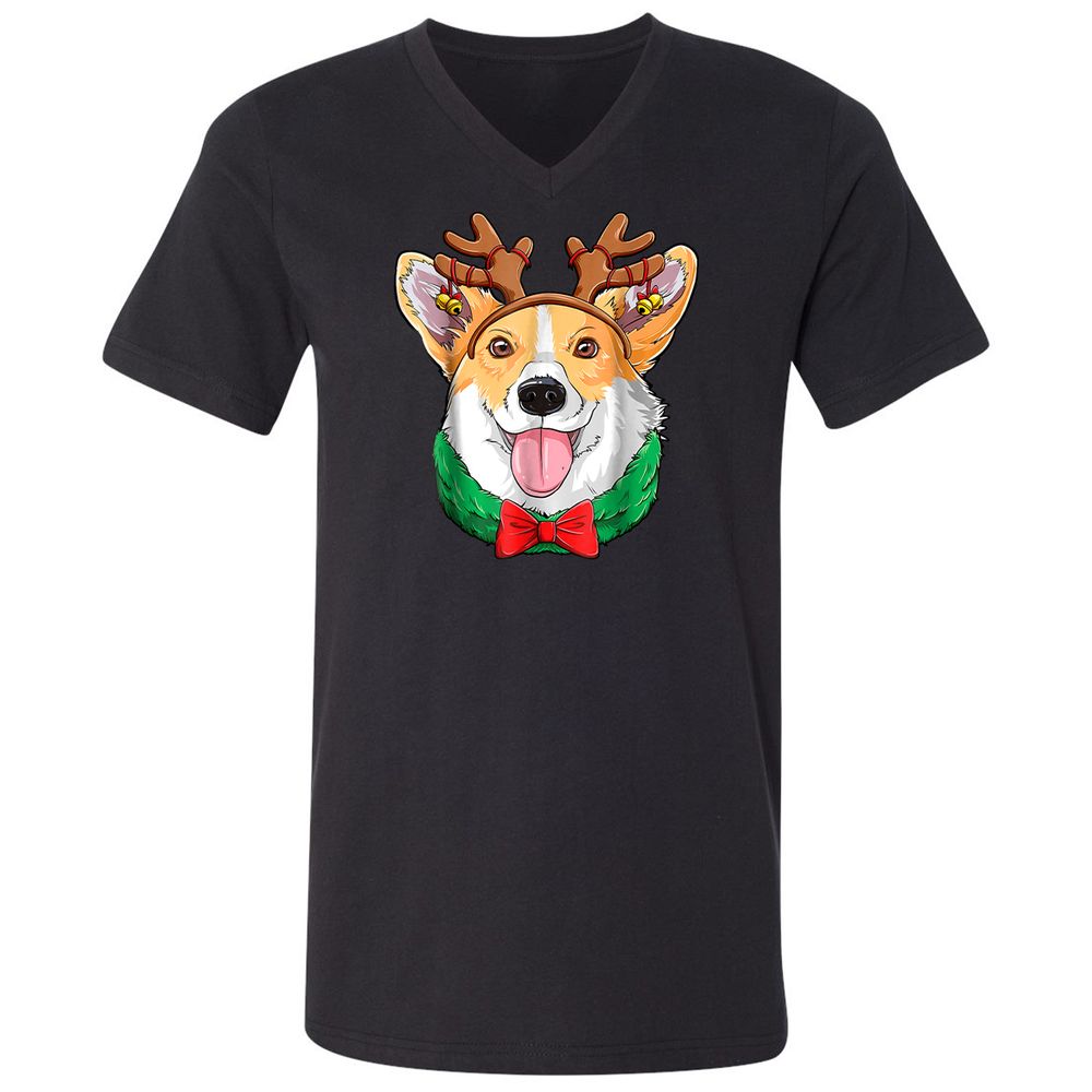 Unisex V-Neck T-Shirt - VR5BUG1S - Black - 1