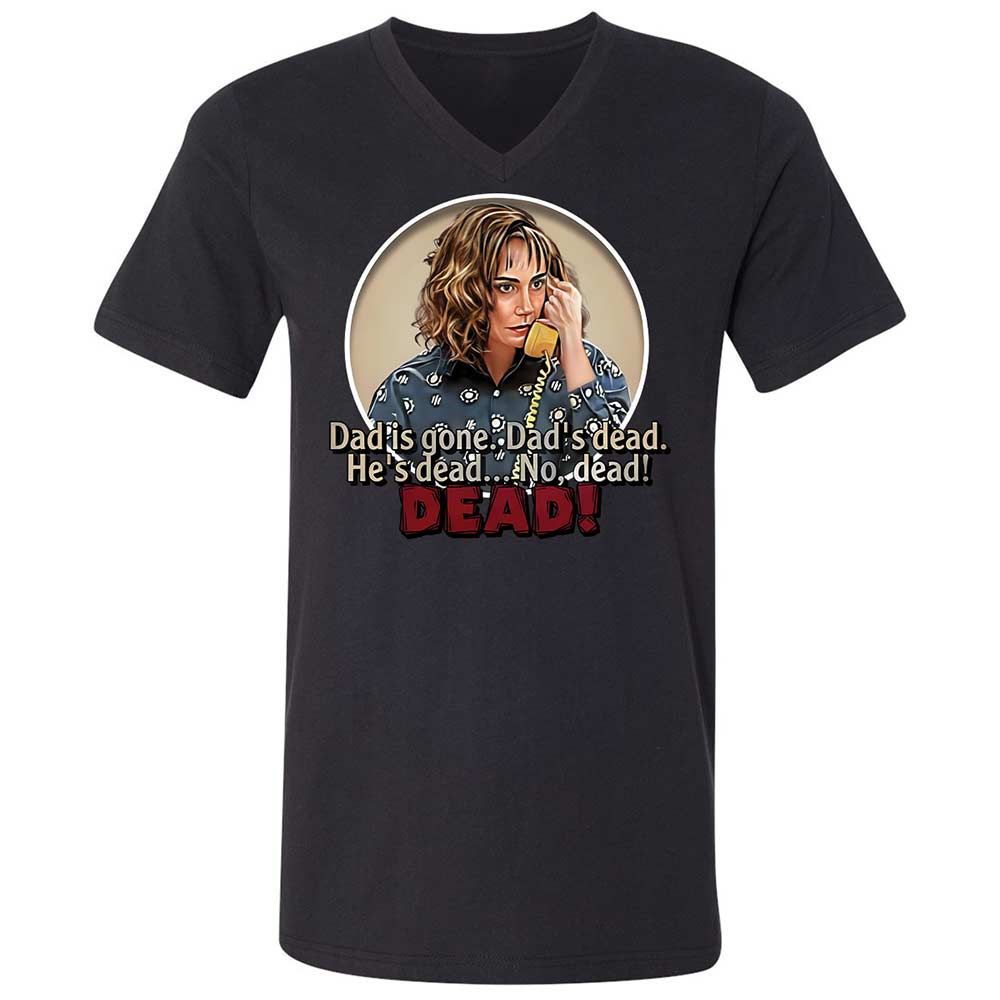 Unisex V-Neck T-Shirt - V4B2UKUN - Black - 1