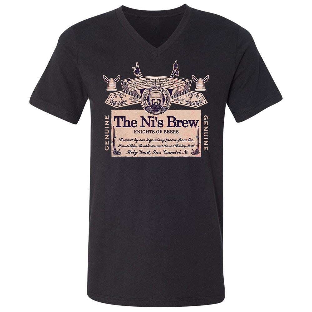 Unisex V-Neck T-Shirt - X33J8AM8 - Black - 1