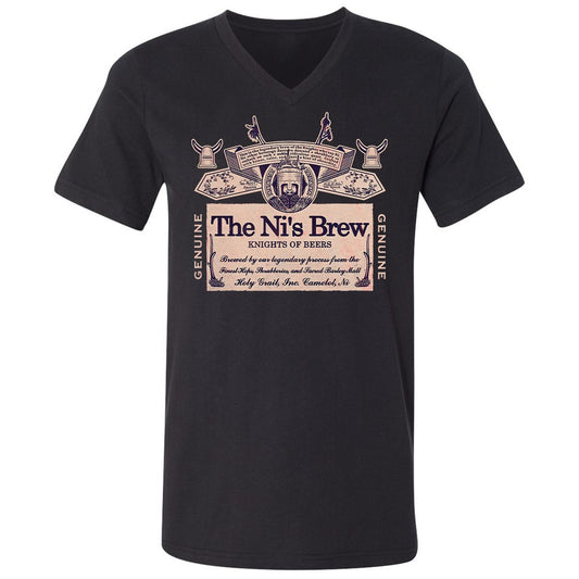 Unisex V-Neck T-Shirt - X33J8AM8 - Black - 1