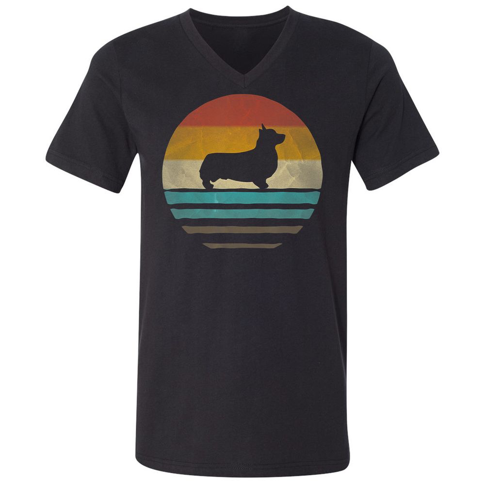 Unisex V-Neck T-Shirt - SUWBVP15 - Black - 1