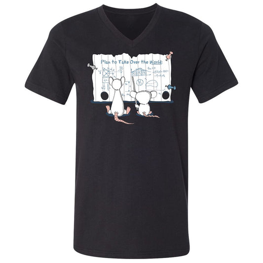 Unisex V-Neck T-Shirt - ED2JNN24 - Black - 1