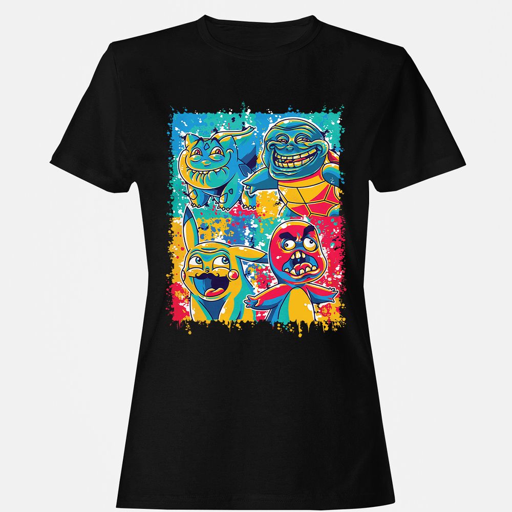 Women's T-Shirt - 7QLUWNXU - Black - 1