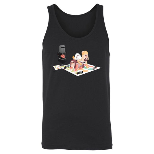 Unisex Jersey Tank - CQ33WZ8H - Black - 1