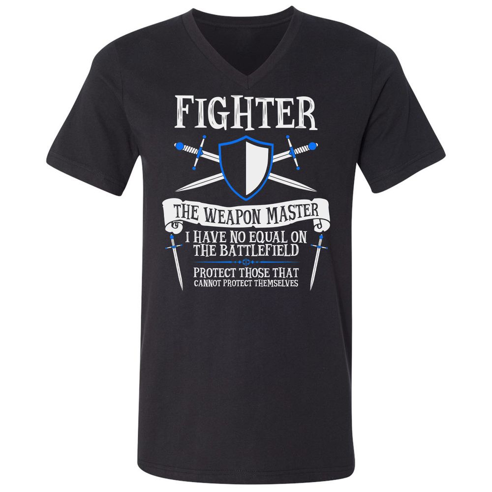 Unisex V-Neck T-Shirt - 9LWYFXZZ - Black - 1