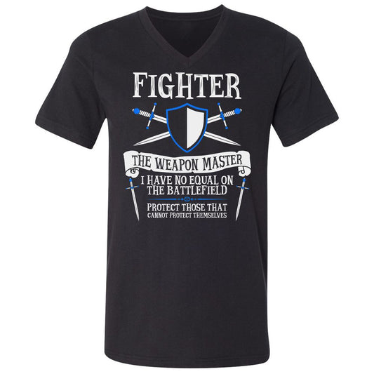 Unisex V-Neck T-Shirt - 9LWYFXZZ - Black - 1