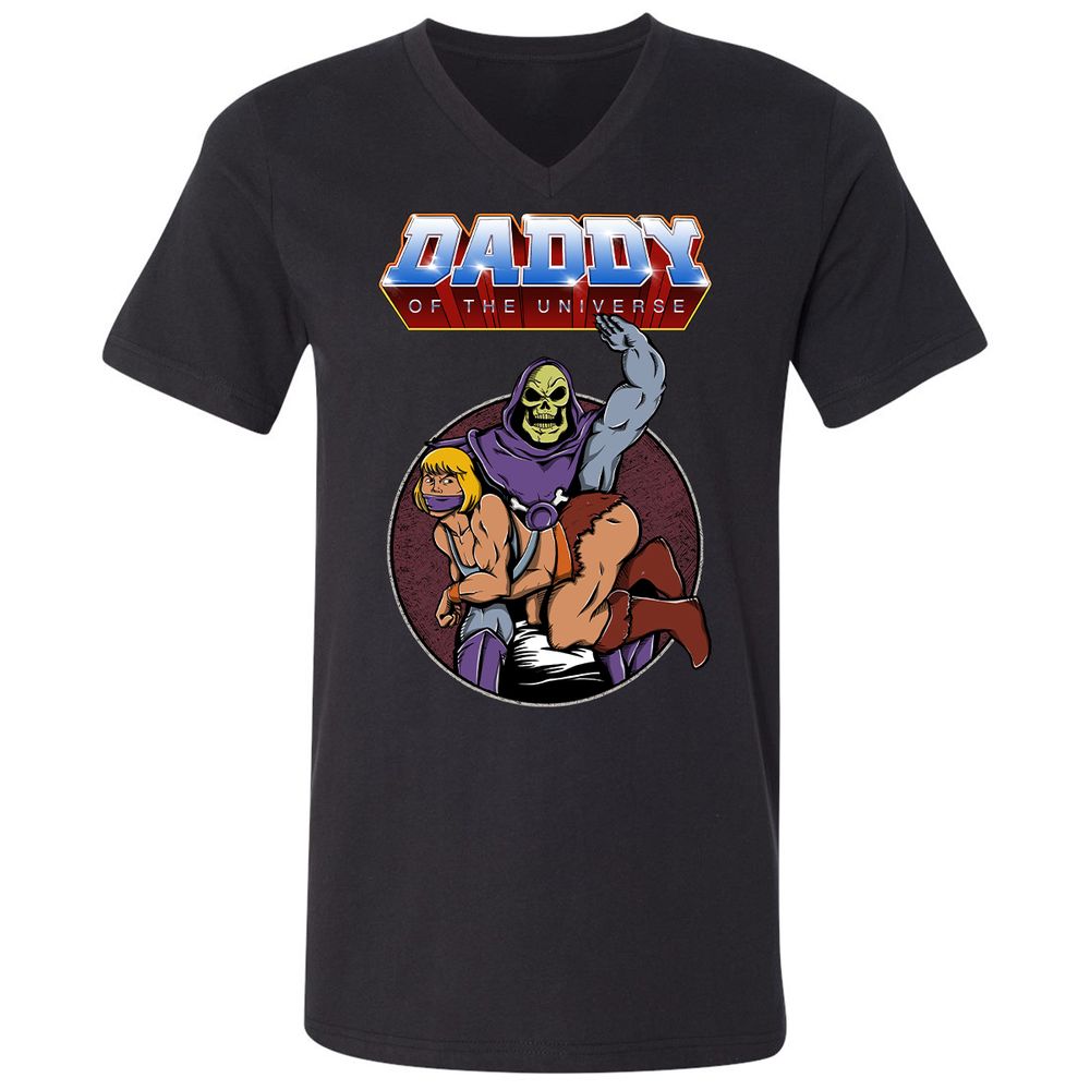 Unisex V-Neck T-Shirt - THDVCD5H - Black - 1