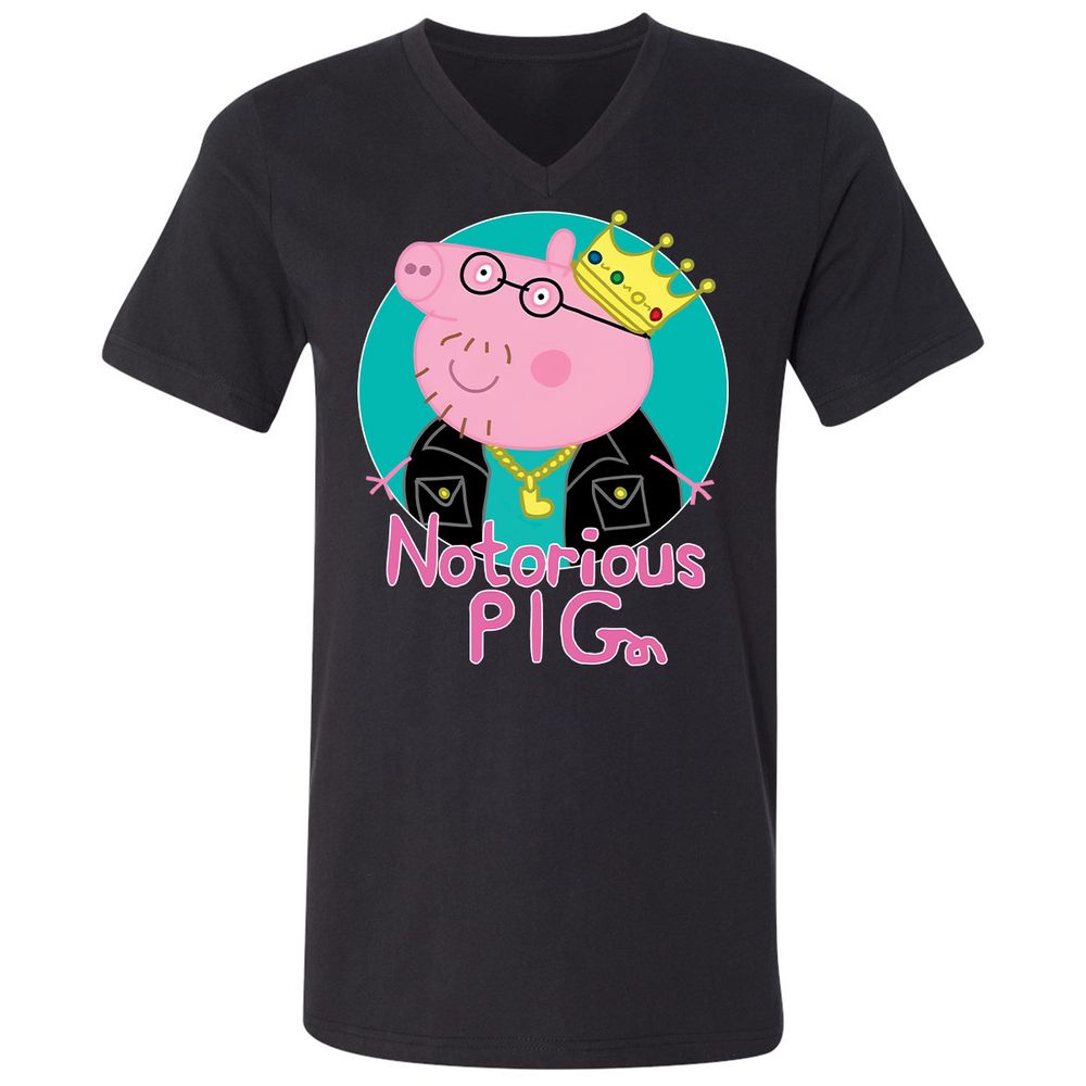 Unisex V-Neck T-Shirt - 2D3FEFPC - Black - 1