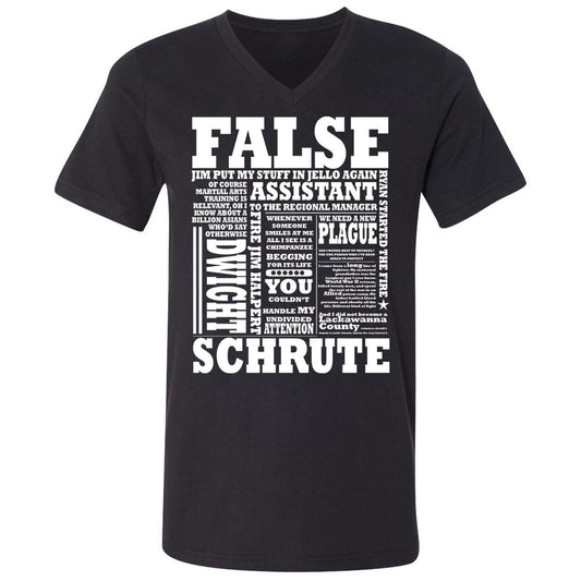 Unisex V-Neck T-Shirt - 2BE1JPTM - Black - 1