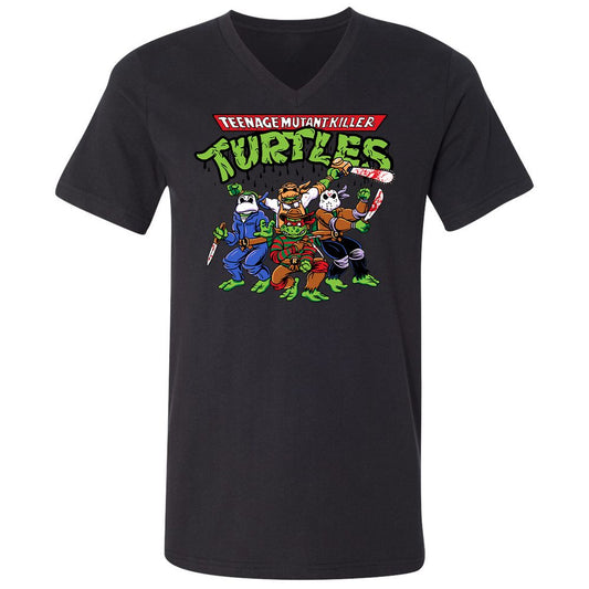 Unisex V-Neck T-Shirt - KUDUTGSL - Black - 1