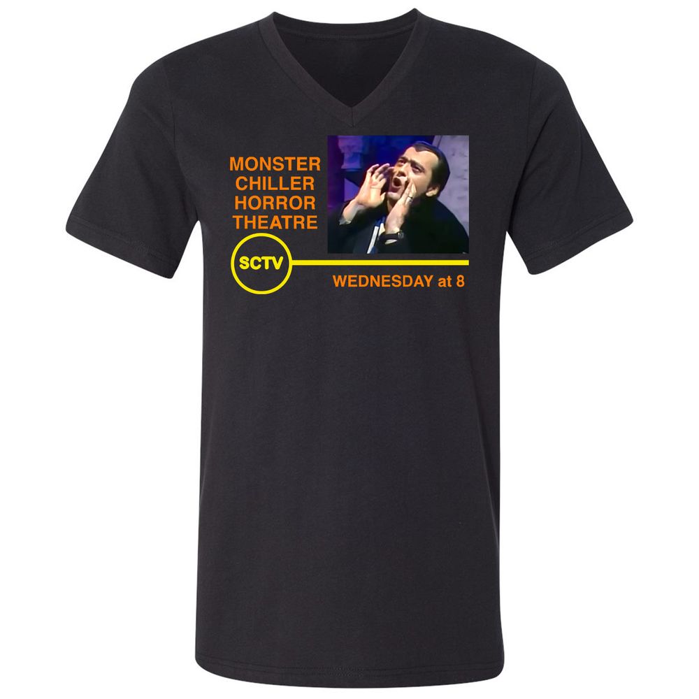 Unisex V-Neck T-Shirt - SV6U6C2U - Black - 1