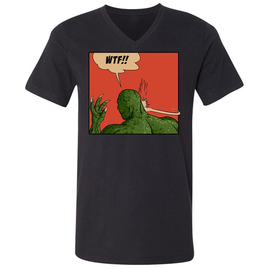 Unisex V-Neck T-Shirt - UXC267KC - Black - 1