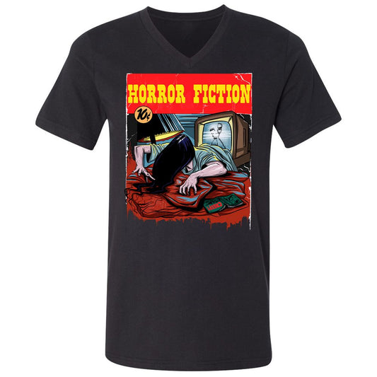 Unisex V-Neck T-Shirt - 3E34AKBN - Black - 1