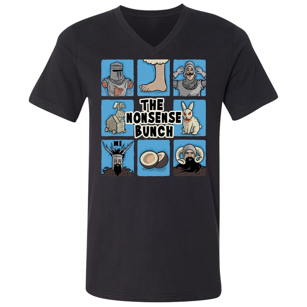 Unisex V-Neck T-Shirt - FSATAL3G - Black - 1