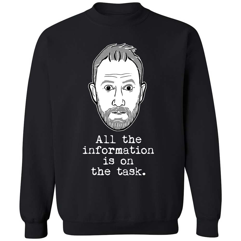 All the information is on the task - Black - 1