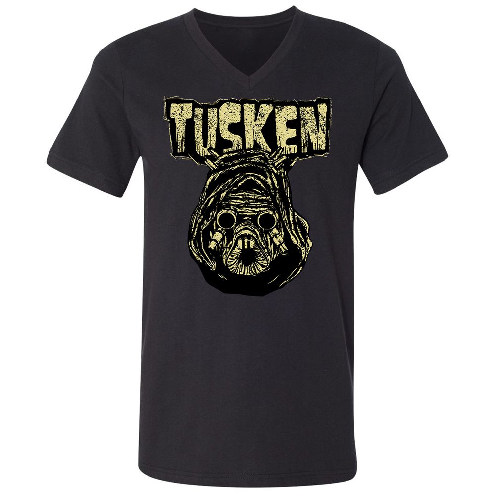 Unisex V-Neck T-Shirt - K8TXQZZA - Black - 1