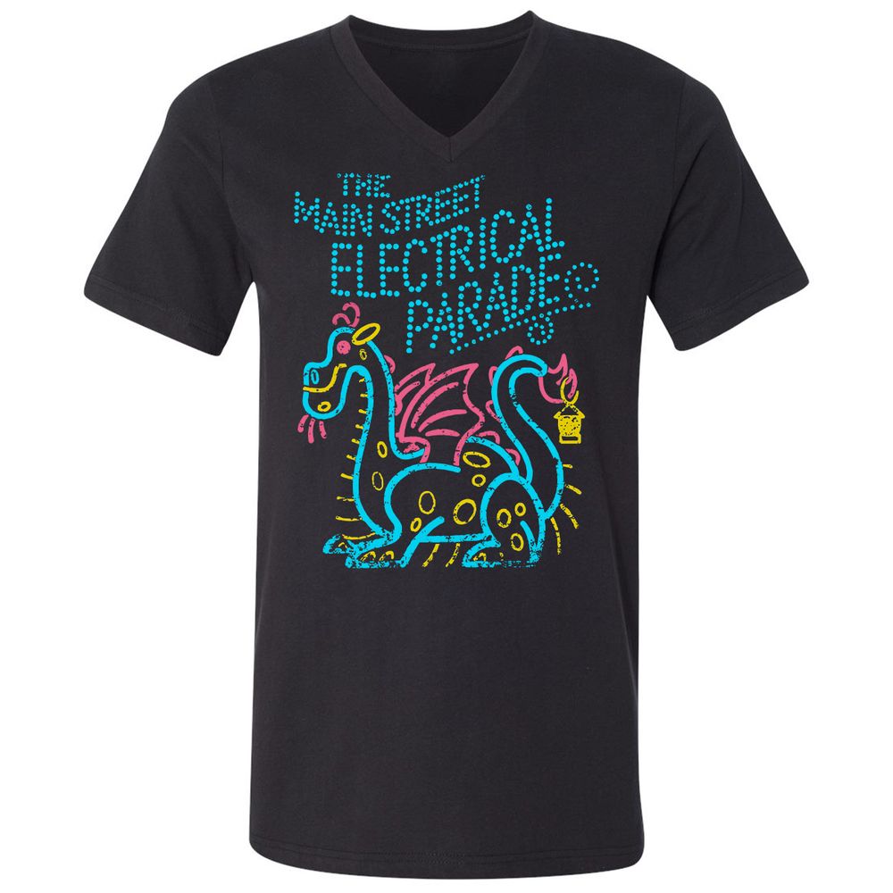 Unisex V-Neck T-Shirt - VZWEMK35 - Black - 1