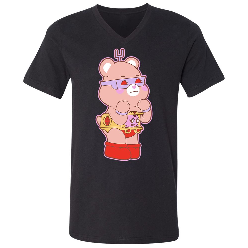 Unisex V-Neck T-Shirt - CVWBE8SS - Black - 1