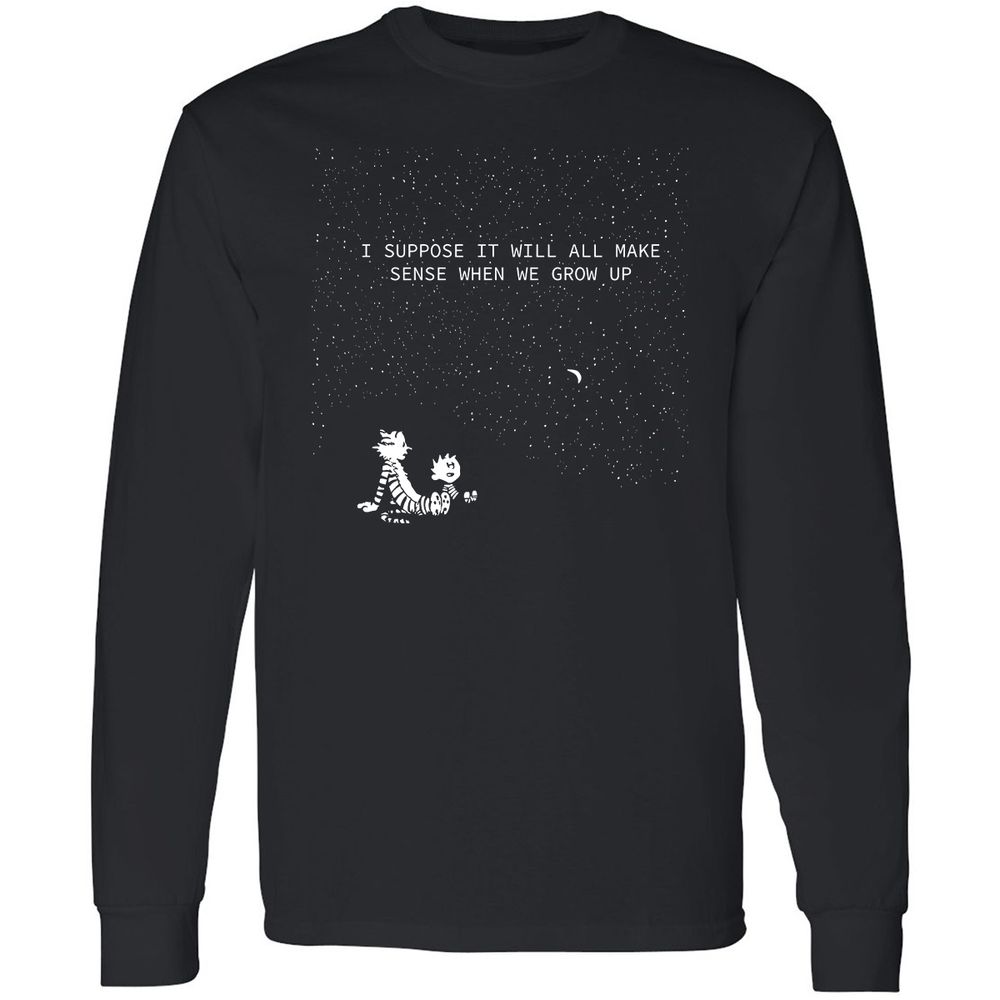 Calvin and Hobbes Stars - Black - 1