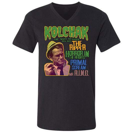 Unisex V-Neck T-Shirt - 51NUTT3B - Black - 1