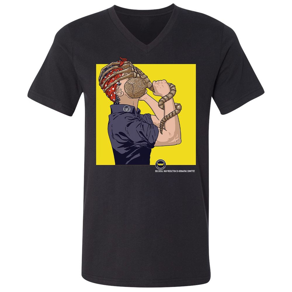 Unisex V-Neck T-Shirt - 2SHD2C9N - Black - 1