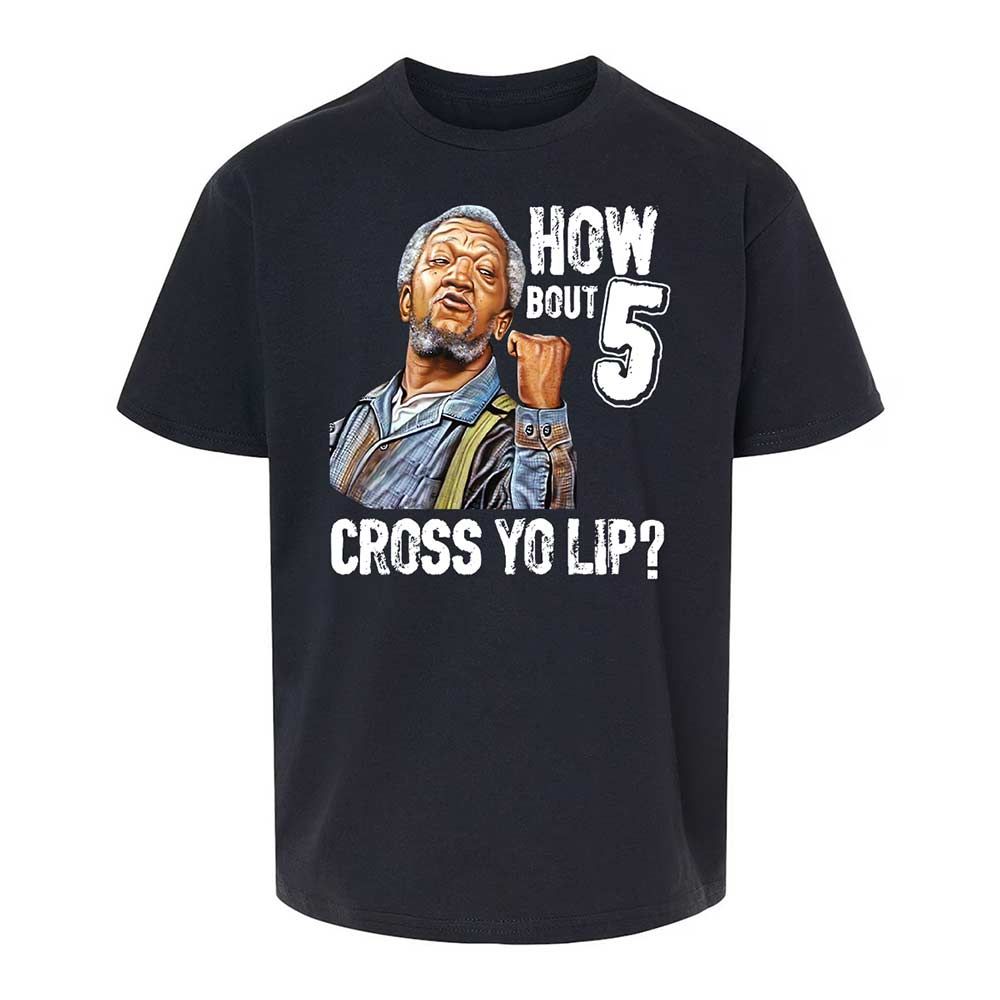 How bout 5 cross yo lip - Black - 1