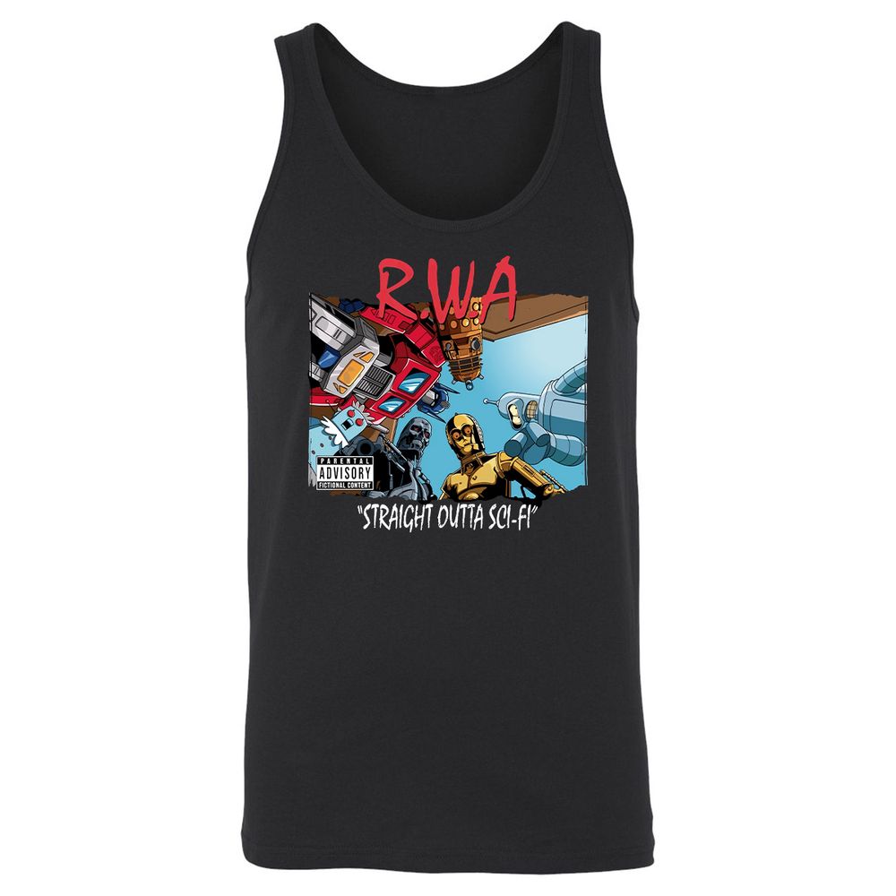 Unisex Jersey Tank - B73SD5D3 - Black - 1