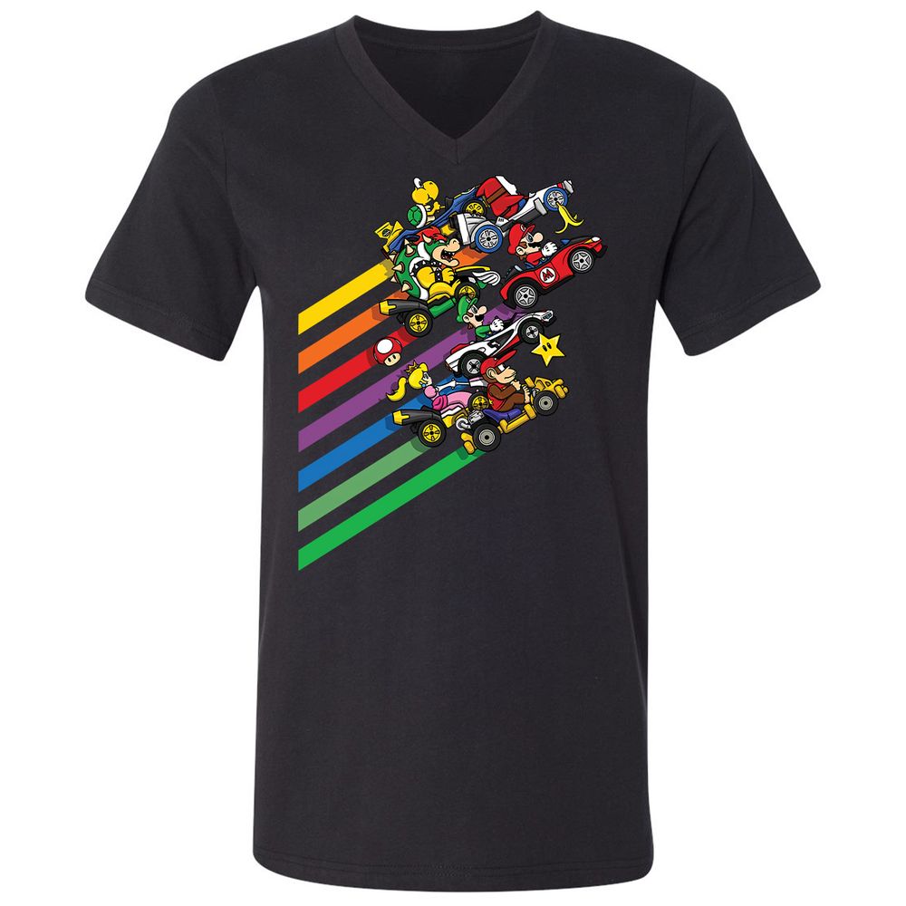 Unisex V-Neck T-Shirt - FB6G6S4G - Black - 1