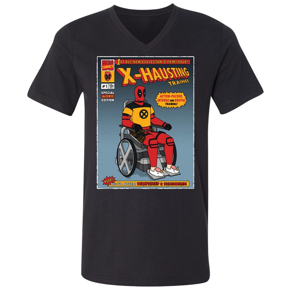 Unisex V-Neck T-Shirt - T2BMXLKK - Black - 1