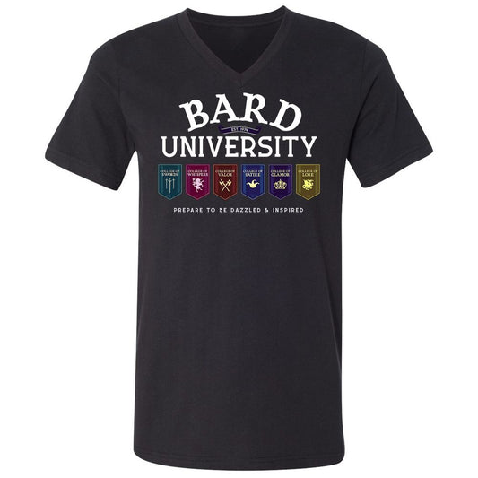 Unisex V-Neck T-Shirt - NNQ4U6JK - Black - 1