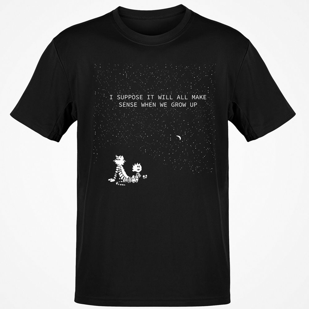 Calvin and Hobbes Stars - Black - 1