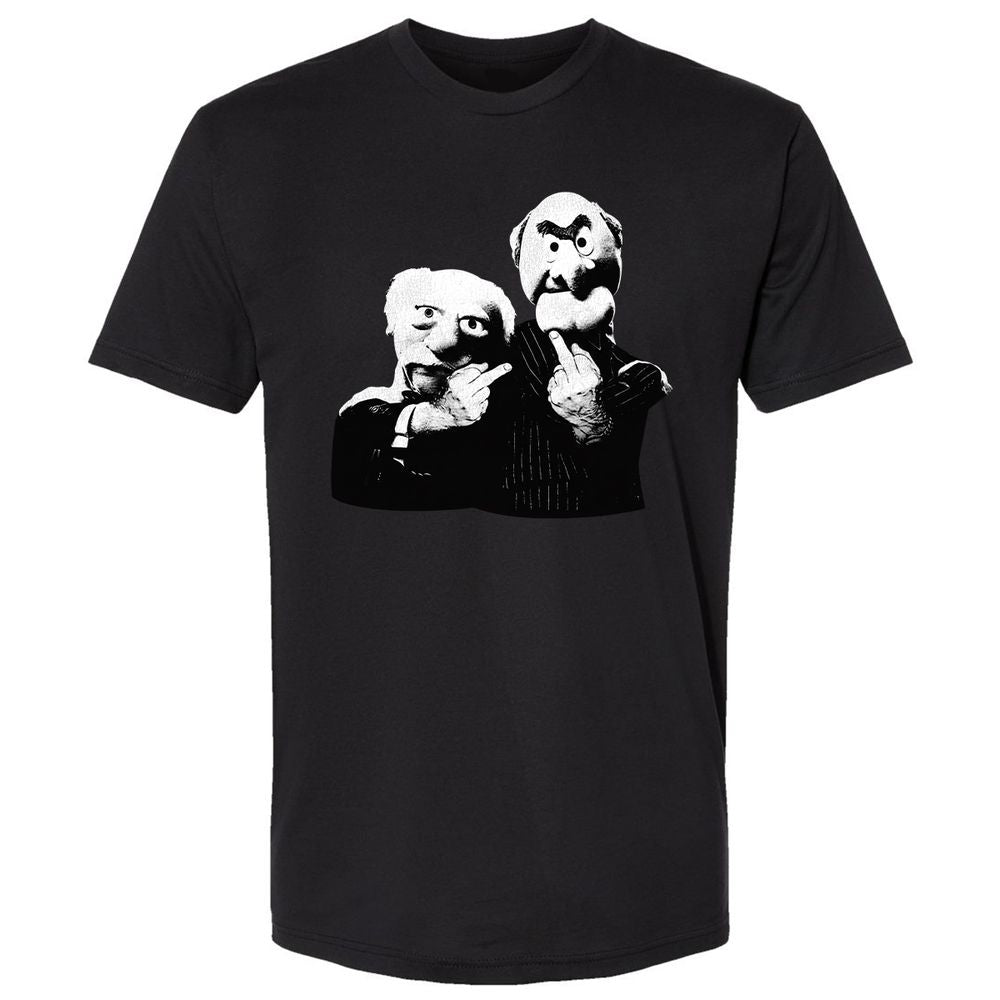 Statler and Waldorf Middle Finger - Black - 1