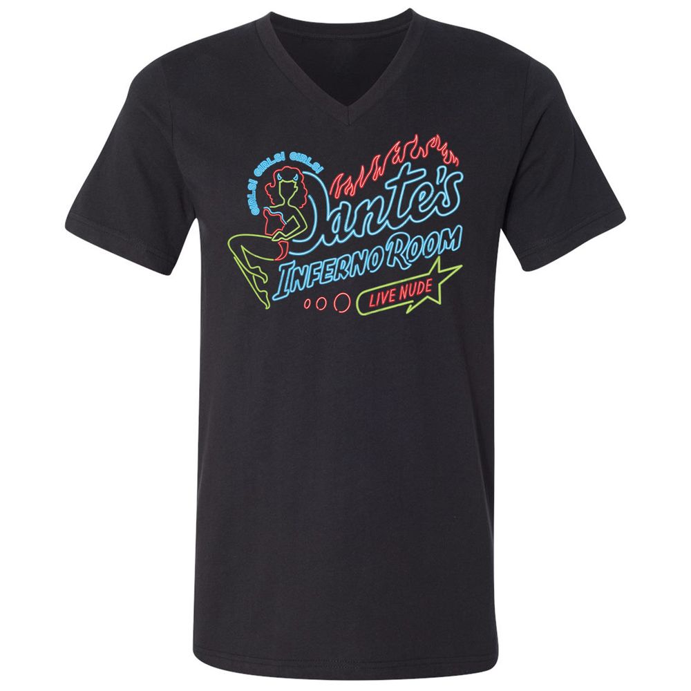 Unisex V-Neck T-Shirt - 5254ADRV - Black - 1