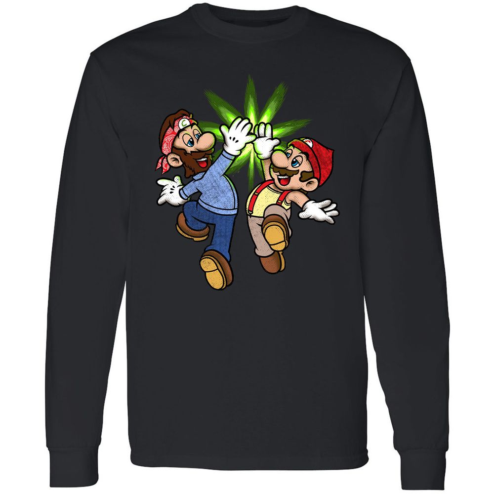 Long Sleeve T-Shirt - DJRV7U4Z - Black - 1