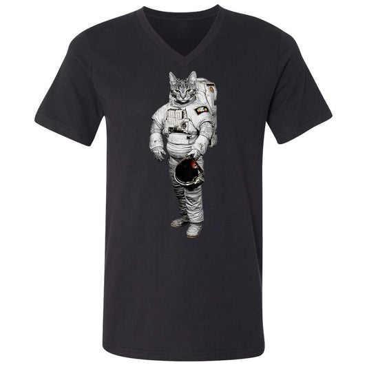 Unisex V-Neck T-Shirt - TGUTLRK6 - Black - 1