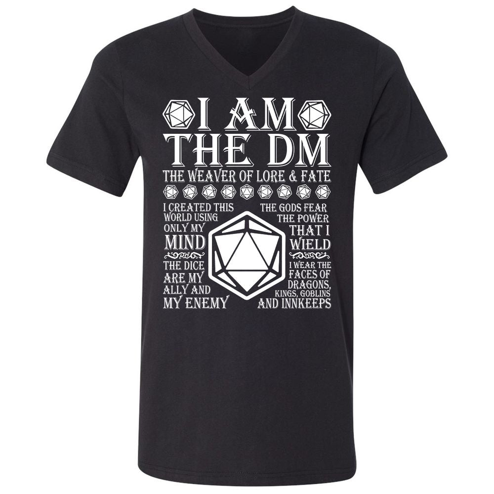 Unisex V-Neck T-Shirt - ED65QE7S - Black - 1