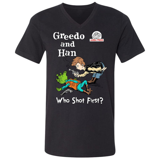 Unisex V-Neck T-Shirt - TGHLAWBE - Black - 1