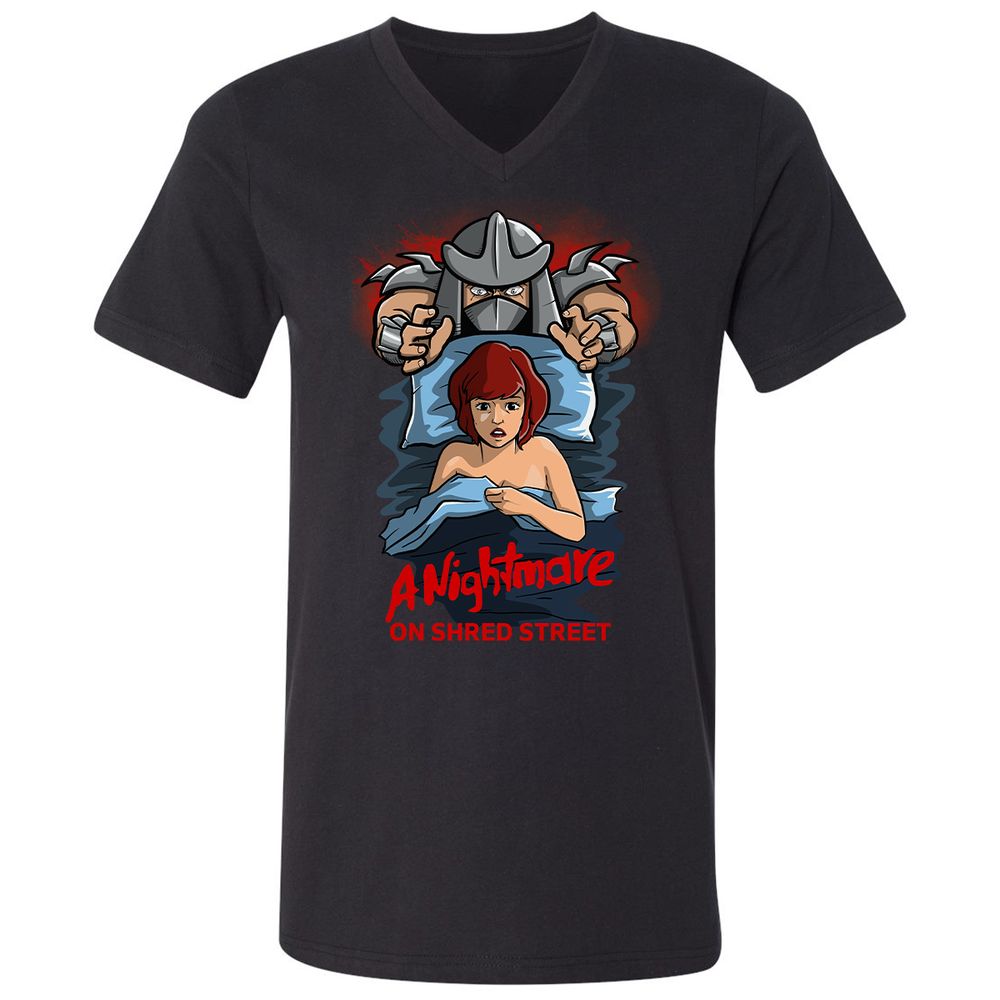 Unisex V-Neck T-Shirt - QJRTN22J - Black - 1