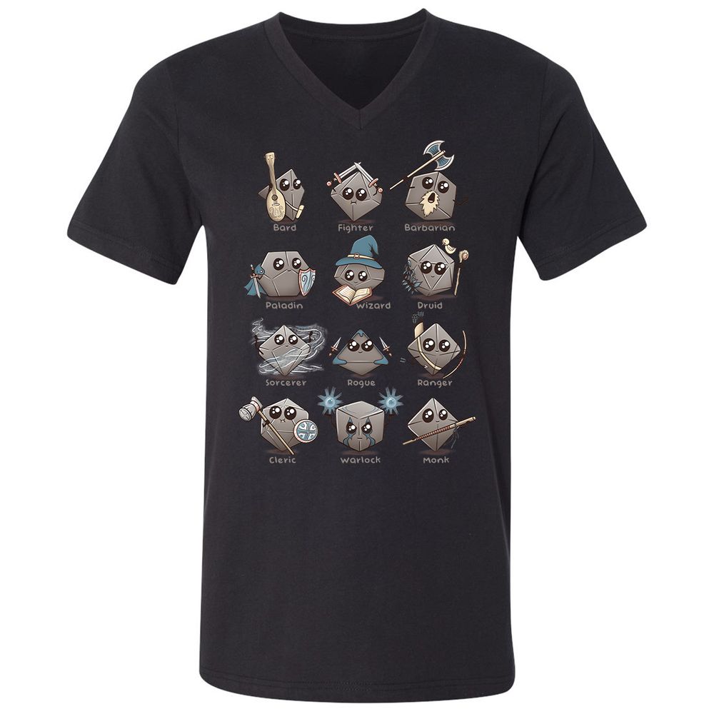 Unisex V-Neck T-Shirt - G47TRSMS - Black - 1