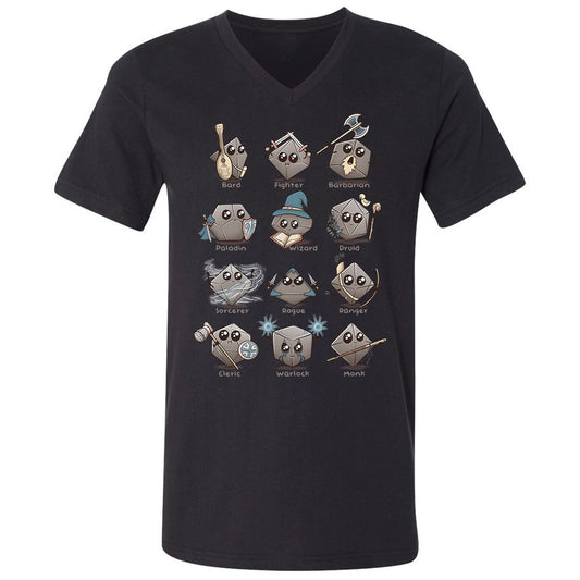 Unisex V-Neck T-Shirt - G47TRSMS - Black - 1