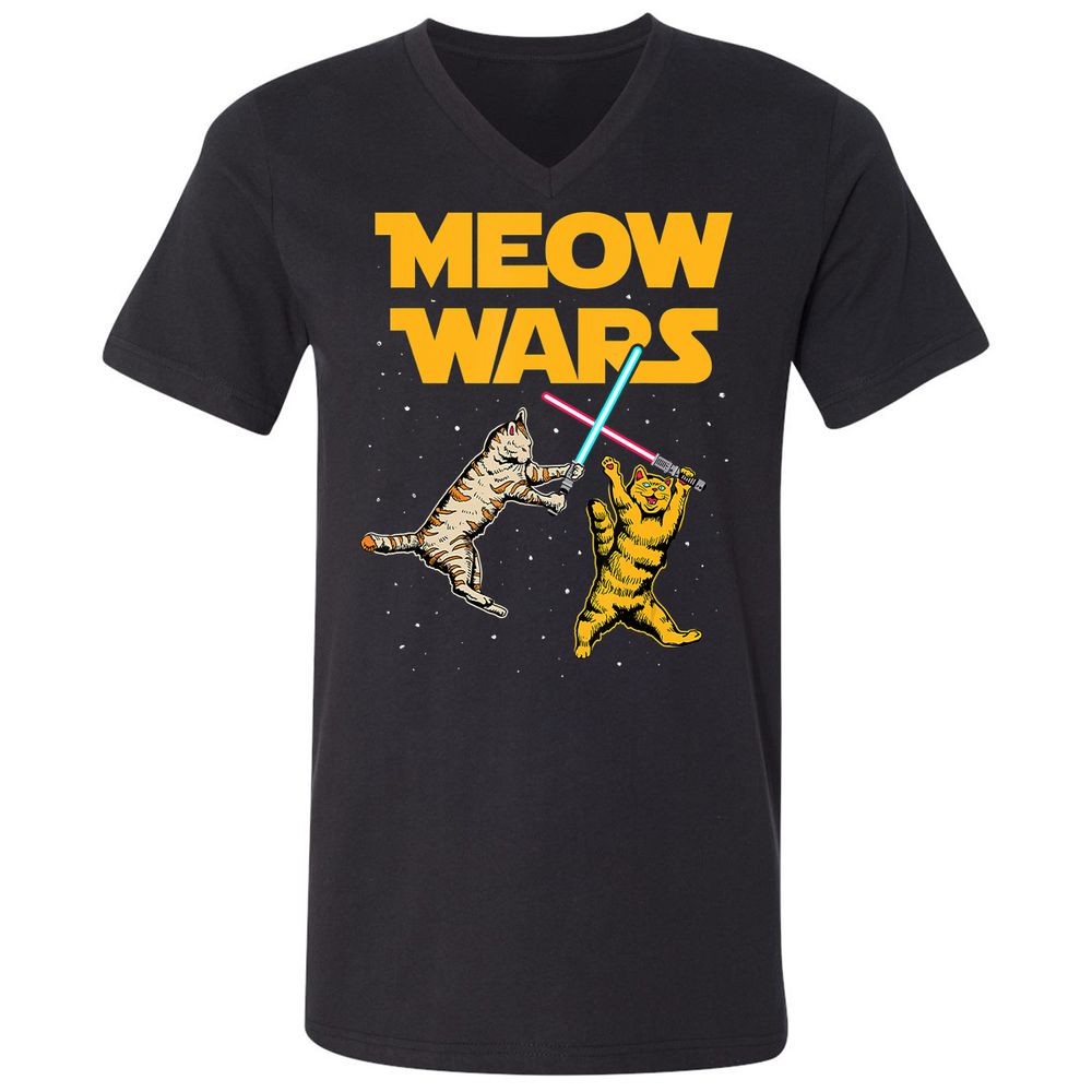 Unisex V-Neck T-Shirt - 2Z96QF1T - Black - 1