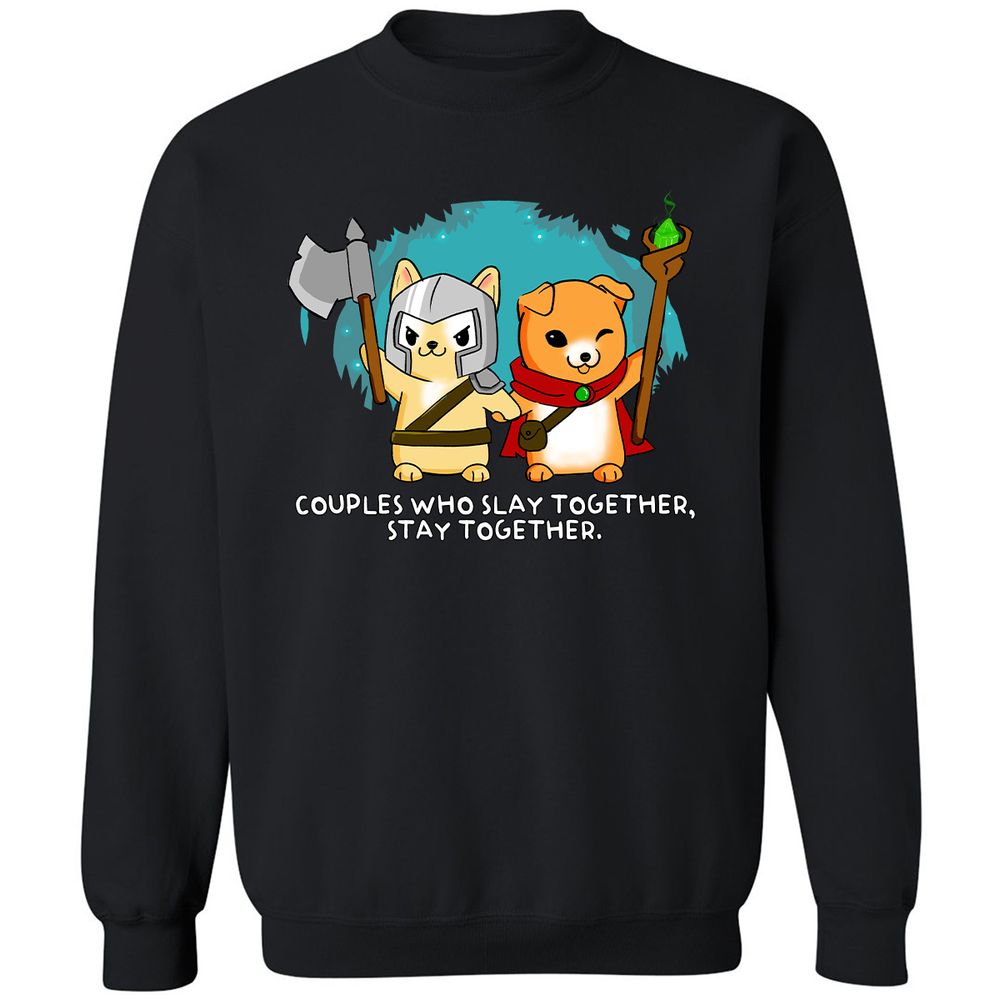 Classic Unisex Sweatshirt - QGJH8CY7 - Black - 1