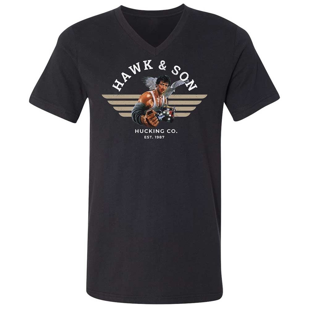 Unisex V-Neck T-Shirt - G827UPAN - Black - 1